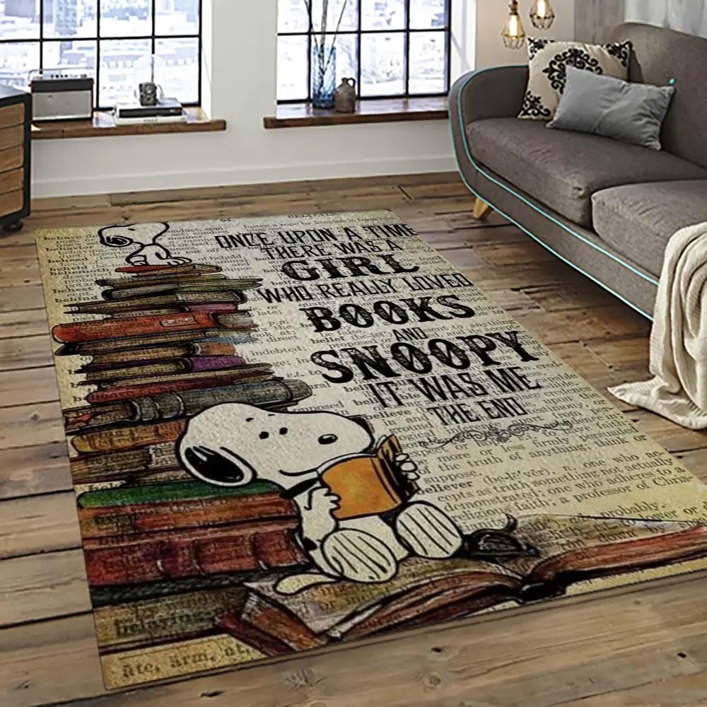 Snoopy cartoon movie carpet rectangle area rug for living room bedroom decor snp92 Rectangle Rug