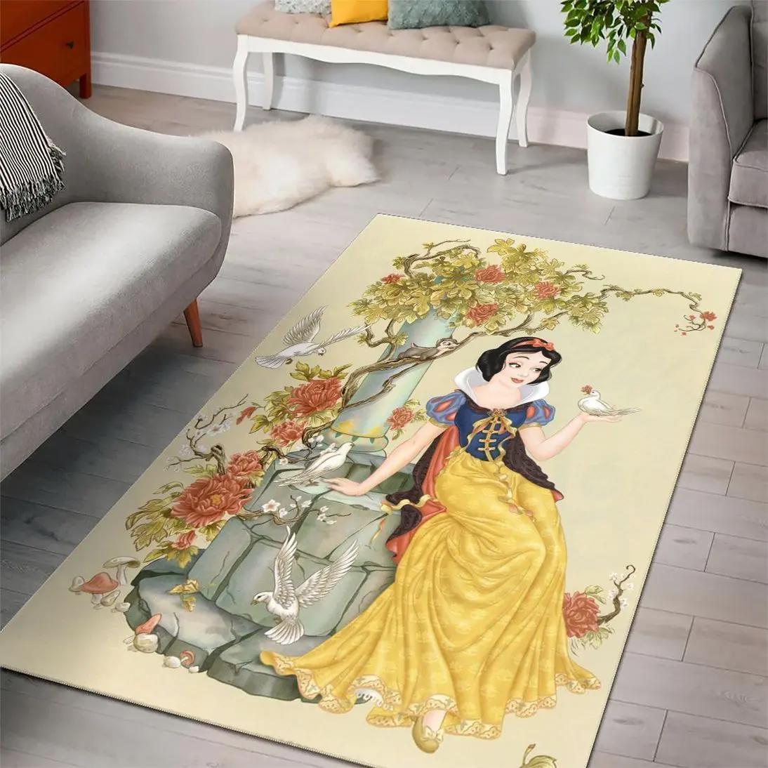 Snow white princess disney rug home decor carpet rug living room 2003278 Rectangle Rug