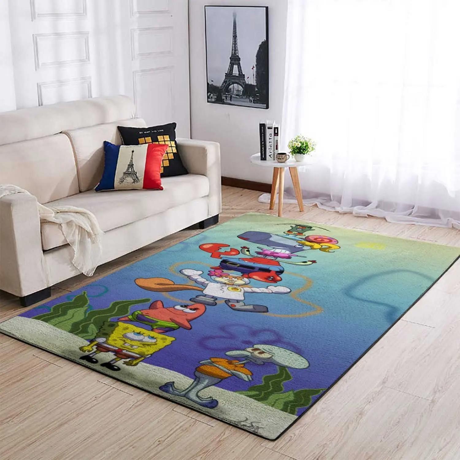 Spongebob squarepants area rugs living room carpet ssp91204 rug regtangle carpet floor decor home decor Rectangle Rug