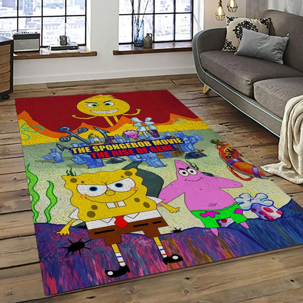 Spongebob squarepants cartoon tv show retangle carpet area rug home decor best gift for family ssp24 Rectangle Rug
