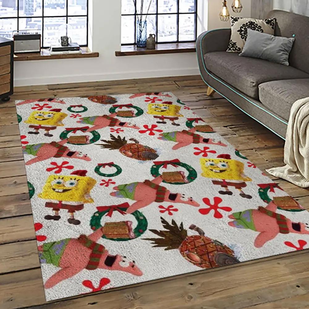 Spongebob squarepants cartoon tv show retangle carpet area rug home decor best gift for family ssp3 Rectangle Rug