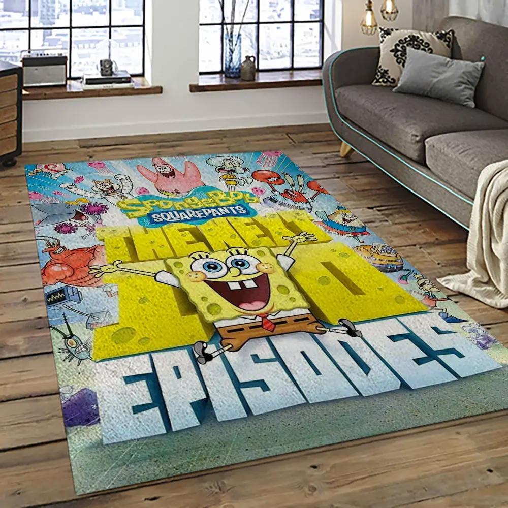 Spongebob squarepants cartoon tv show retangle carpet area rug home decor best gift for family ssp38 Rectangle Rug