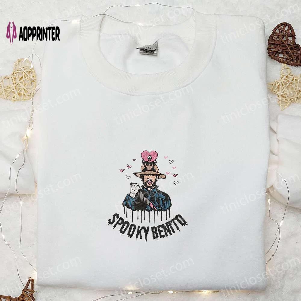 Spooky benito bad bunny embroidered sweatshirt – halloween hoodie best family gifts Embroidered Shirt