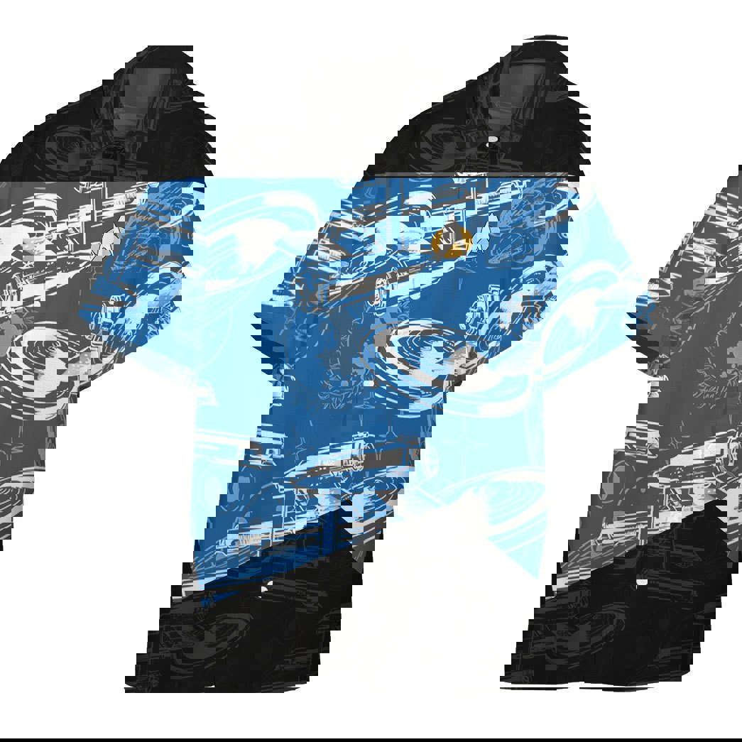 Star trek the next generation 1987 blue uniform hawaiian shirt Hawaii Shirt Shorts & Flip Flops