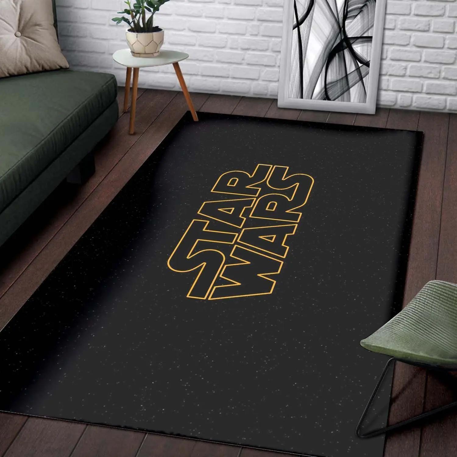 Star wars logo area rugs movies living room carpet home rug regtangle carpet floor decor home decor Rectangle Rug