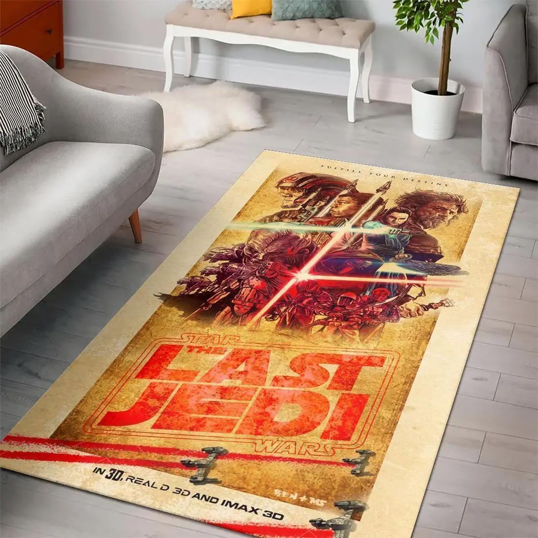 Star wars the last jedi movies area rugs living room carpet rug regtangle carpet floor decor home decor Rectangle Rug