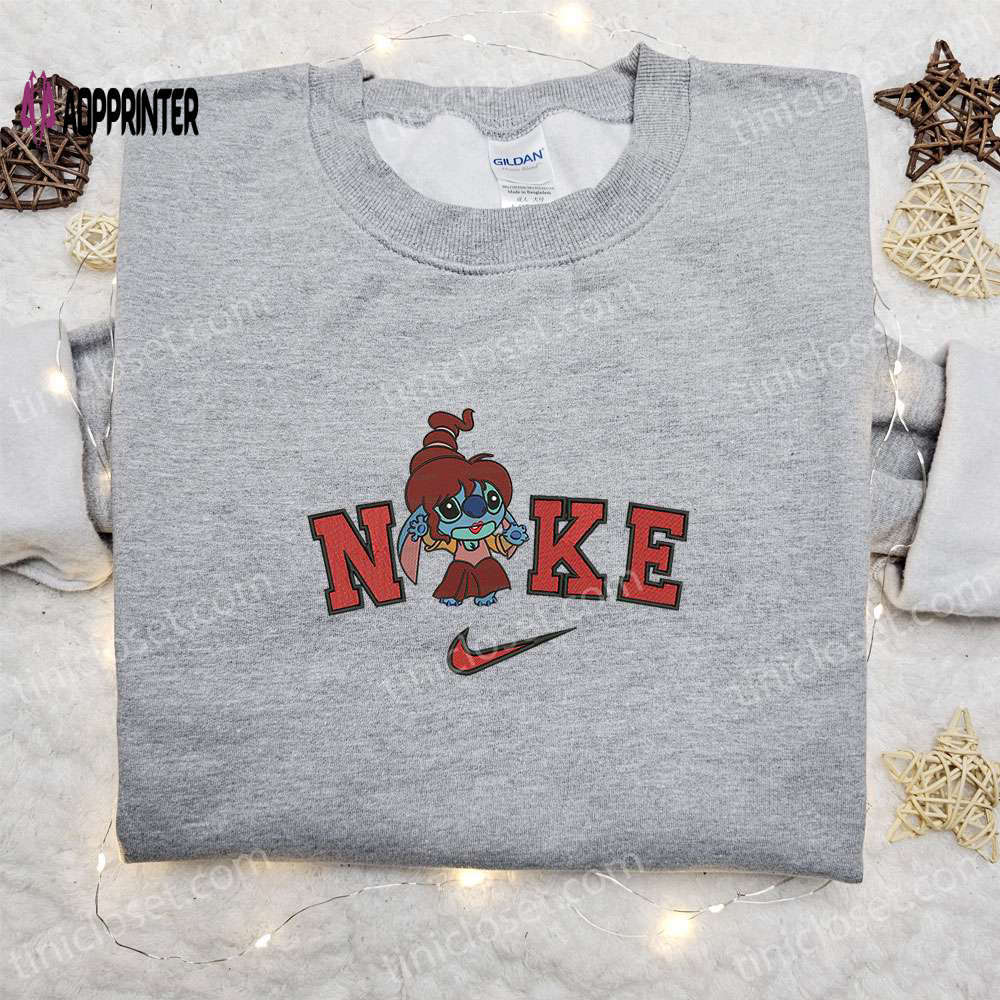 Stitch mary sanderson halloween x nike embroidered sweatshirt: best horror movie halloween gift idea Embroidered Shirt