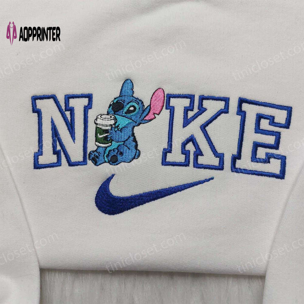 Stitch nike embroidered shirt nike inspired & disney family shirts Embroidered Shirt