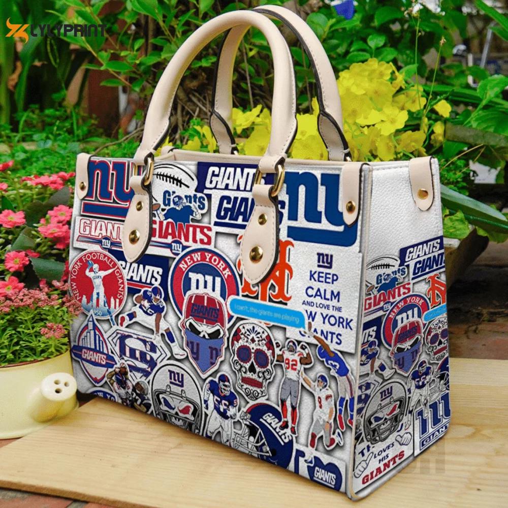 Stylish new york giants leather hand bag gift for women’s day: perfect women s day gift 3793 Women Leather Hand Bag