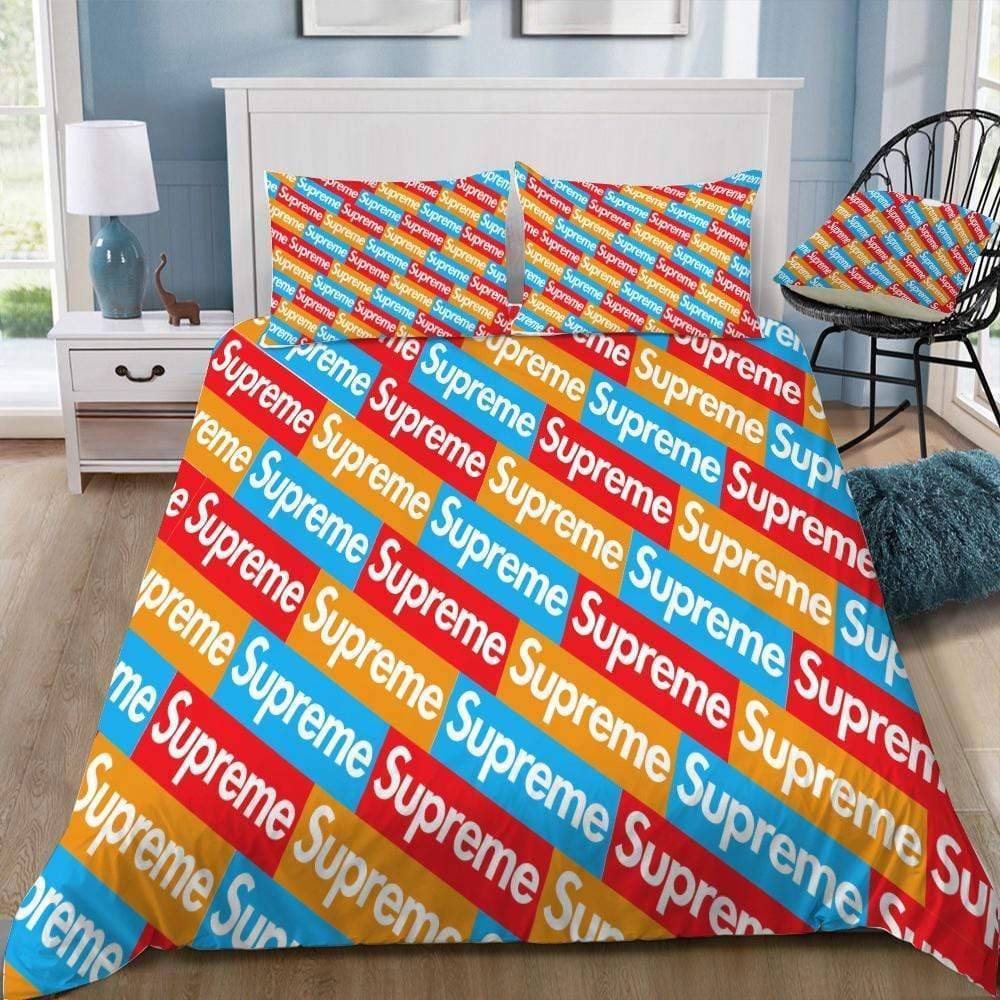 Supreme luxury brand bedding sets bedspread duvet cover set,bed sets, bedroom sets, comforter sets, duvet cover, bedspread Bedding Sets