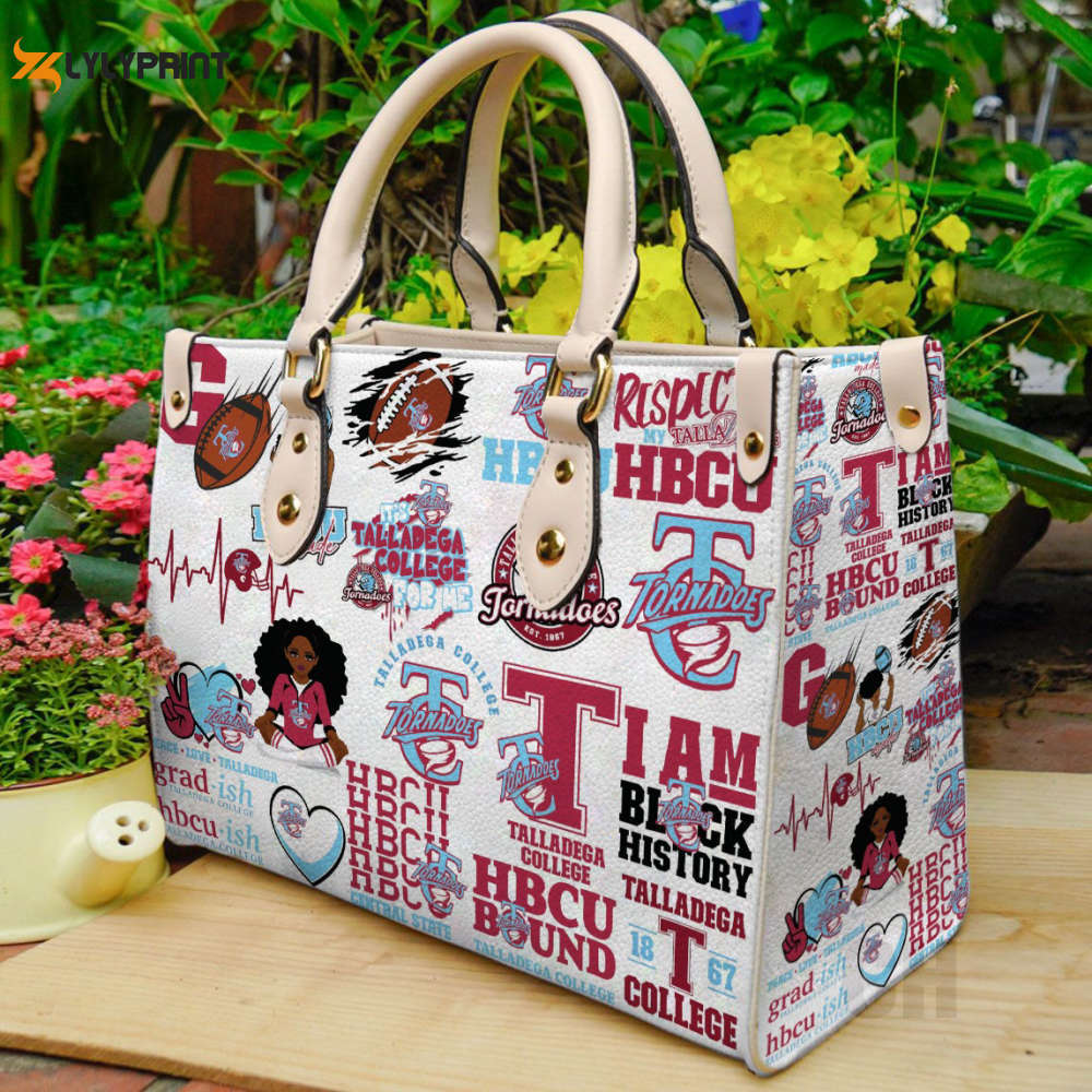 Talladega college leather handbag  gift for women 2906 Women Leather Hand Bag