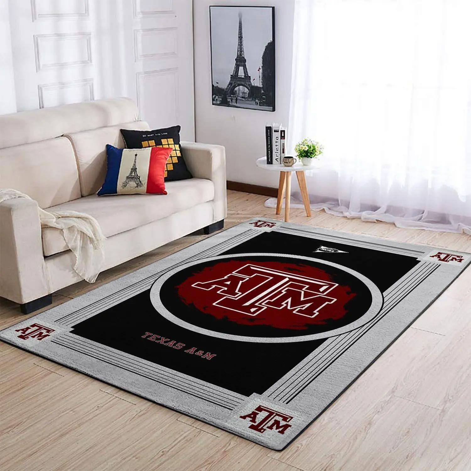 Texas a&m aggies ncaa area rugs living room carpet team logo home rug regtangle carpet floor decor home decor Rectangle Rug