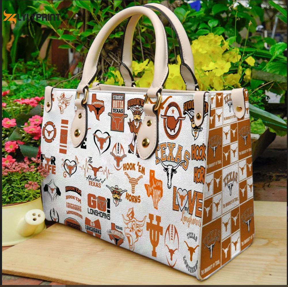 Texas longhorns 1 leather handbag for women gift 2408 Women Leather Hand Bag