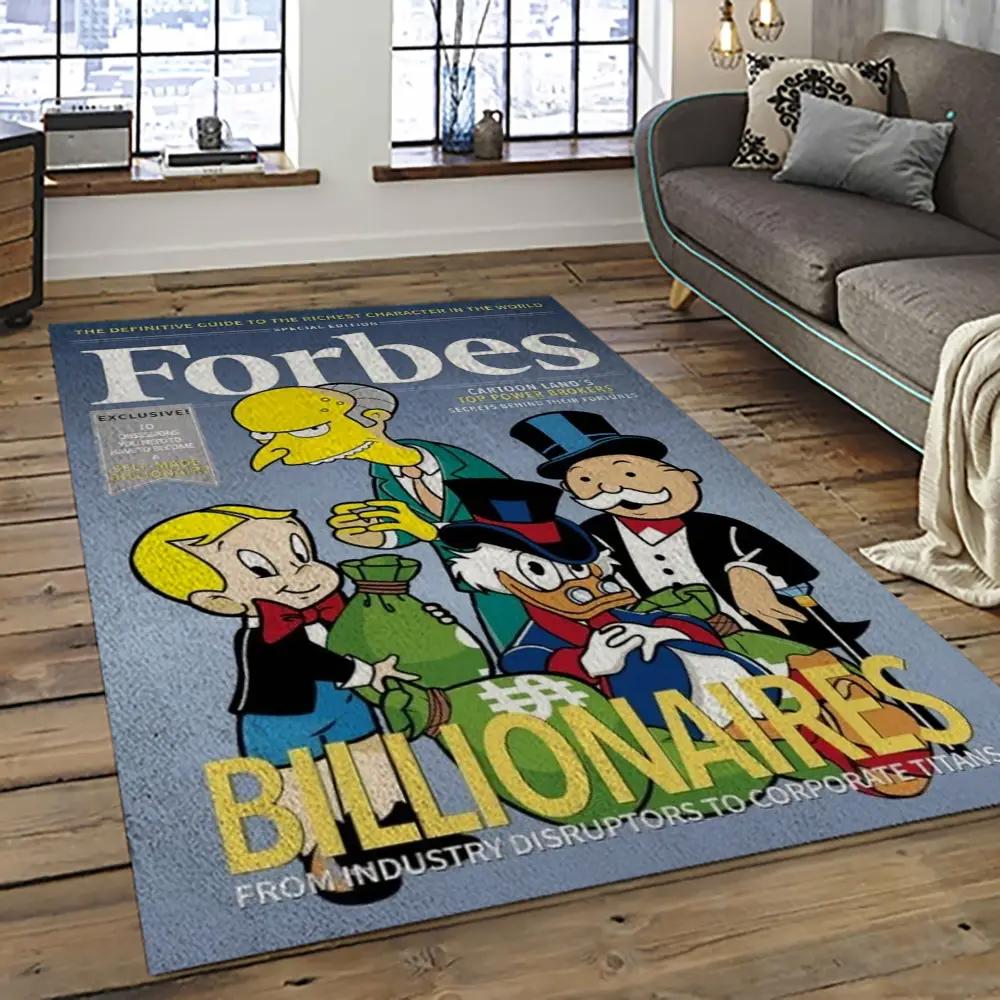 The simpsons characters cartoon movie carpet rectangle area rug for living room bedroom decor tss28 Rectangle Rug