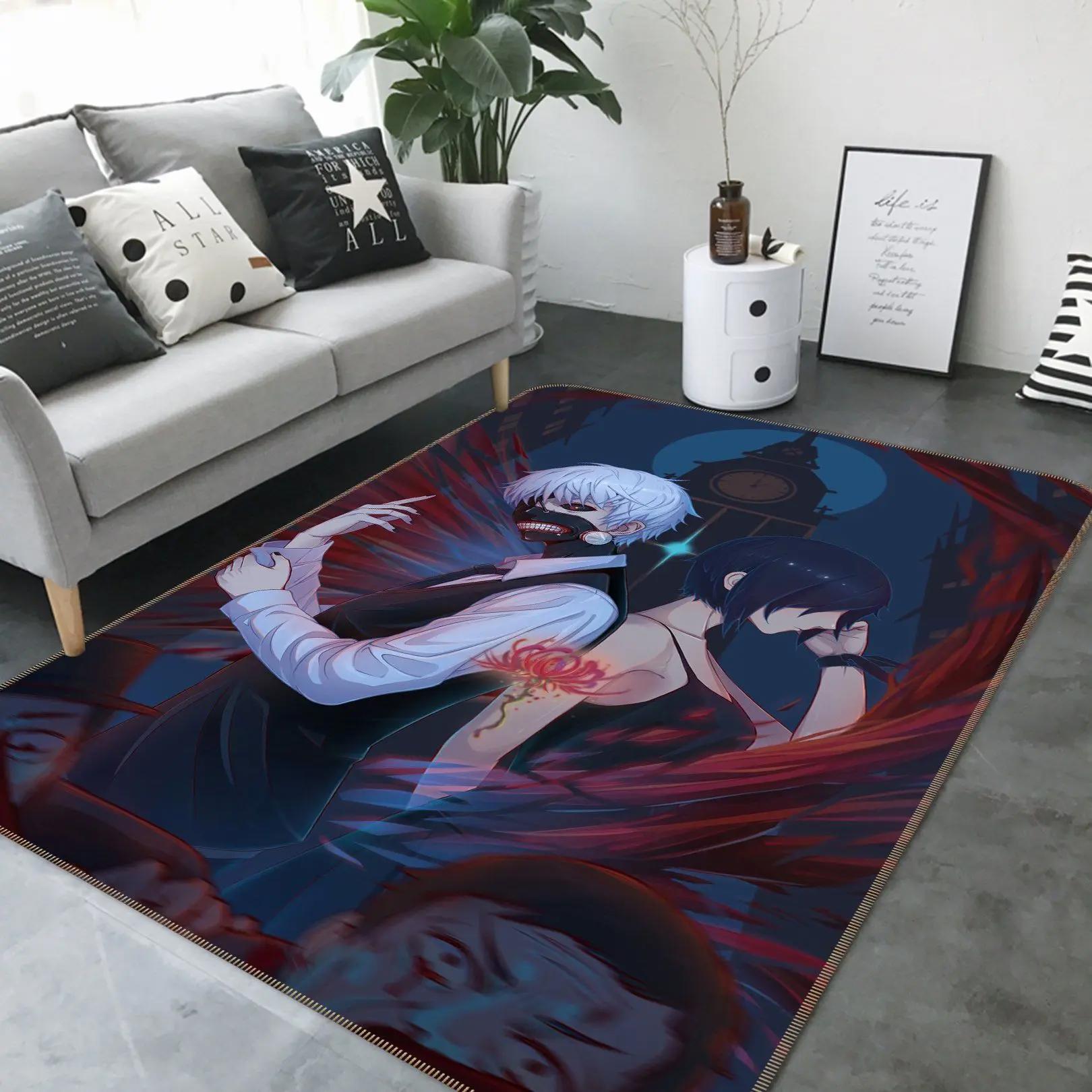 Tokyo ghoul anime 14 area rug living room and bed room rug rug regtangle carpet floor decor home decor Rectangle Rug