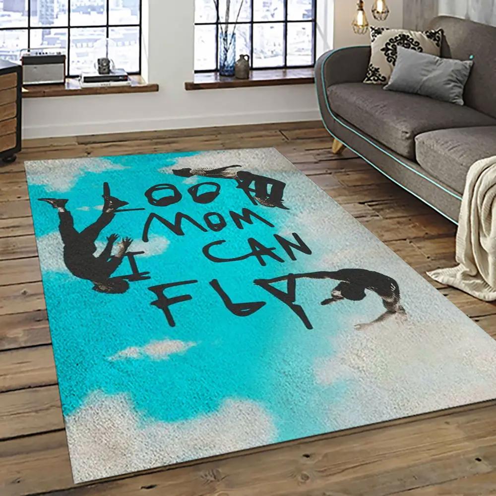 Travis scott rapper hiphop music retangle carpet area rug home decor best gift for fan and friends tst1 Rectangle Rug