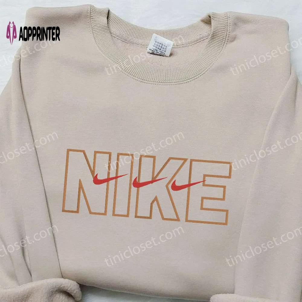 Triple outline x nike: embroidered hoodie & shirt – best birthday gift ideas Embroidered Shirt