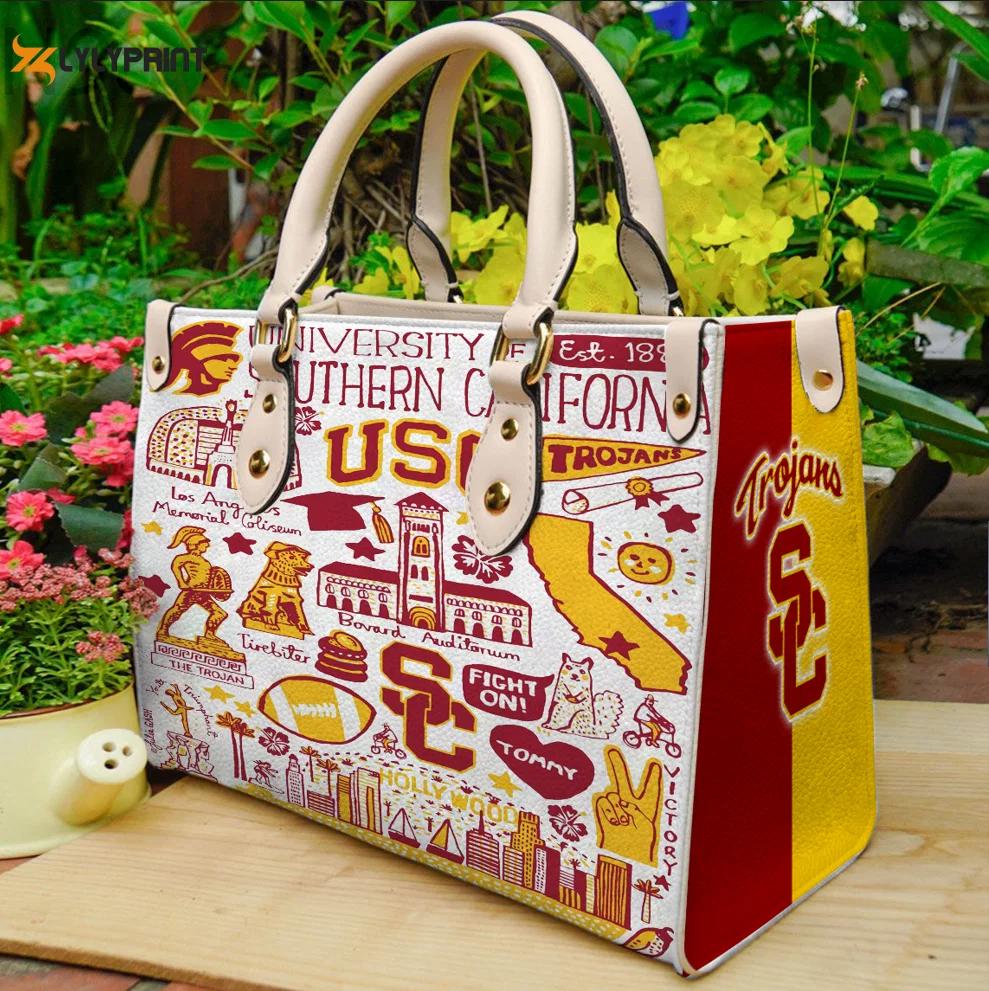 Usc trojan leather handbag gift for women 569 Women Leather Hand Bag