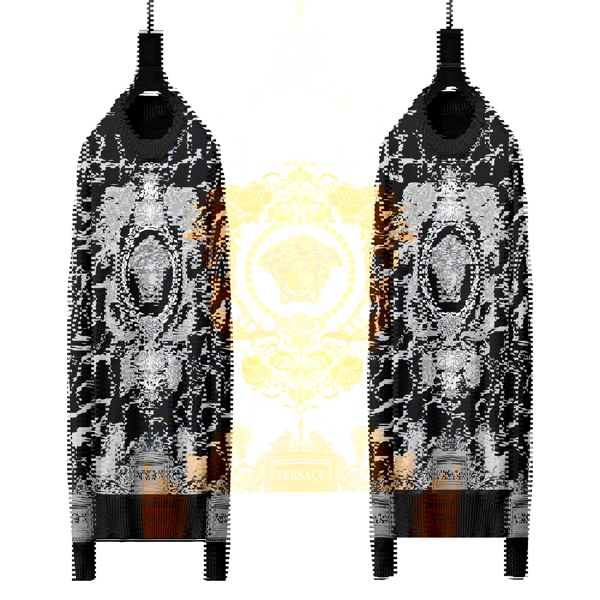 Versace luxury ugly sweater for winter hot 2025style 227 Christmas Ugly Sweater