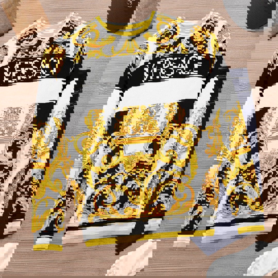 Versace luxury ugly sweater for winter lzu1404 Christmas Ugly Sweater