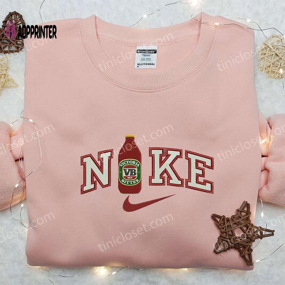 Victoria beer x nike embroidered hoodie & shirts: premium nike inspired apparel Embroidered Shirt