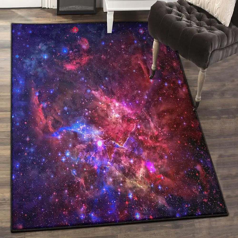 Violet bedroom rugs, red purple nebula galaxy space gs cl rug Rectangle Rug