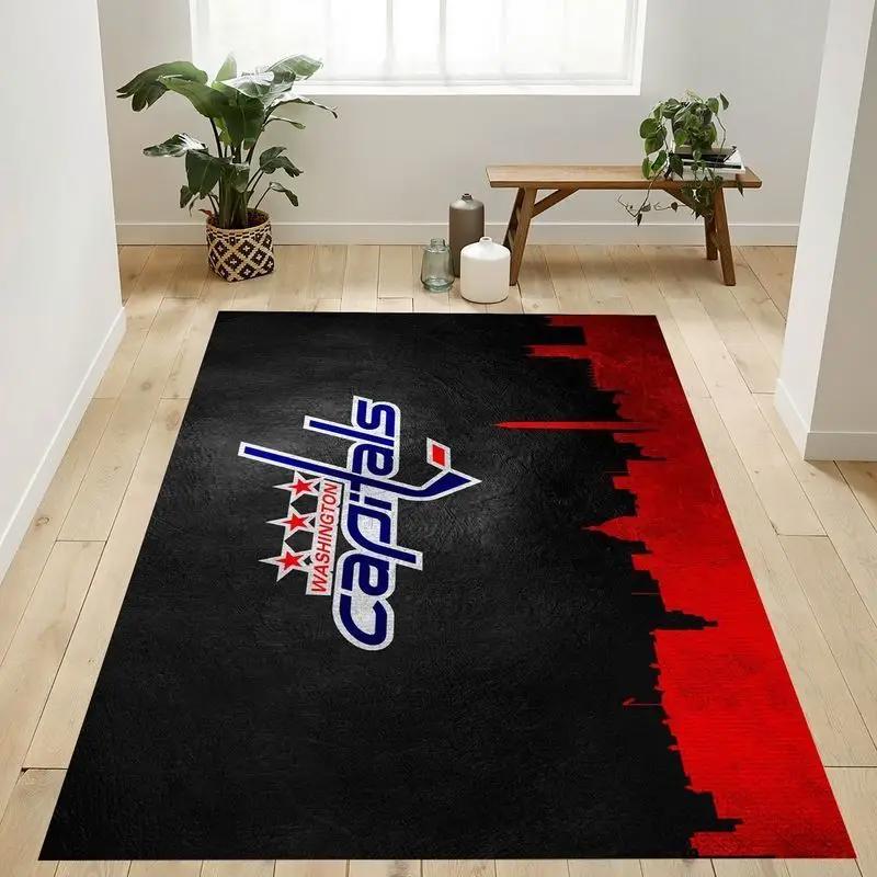 Washington capitals nhl 3 area rug living room bedroom rug rug regtangle carpet Rectangle Rug