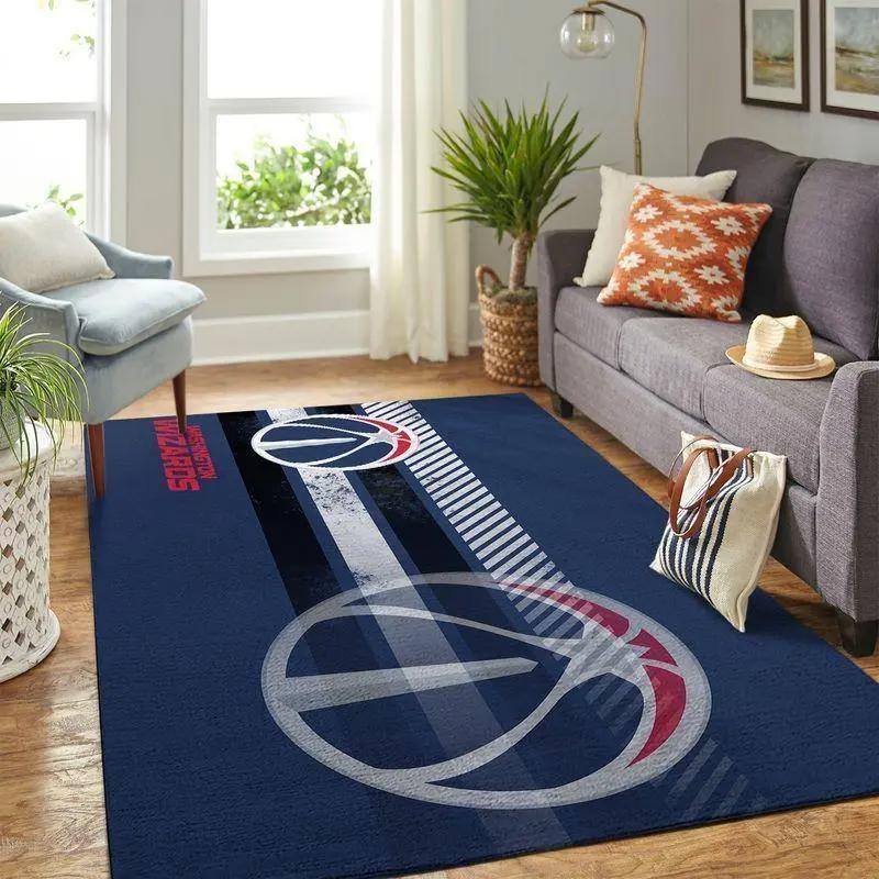 Washington wizards rug nba basketball living room rug regtangle carpet v4228 Rectangle Rug