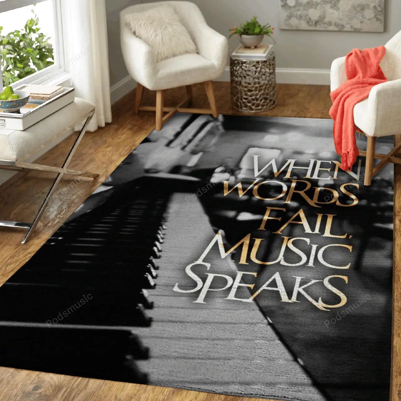 When words fail photography art for fans area rug living room carpet rug regtangle carpet floor decor home decor Rectangle Rug