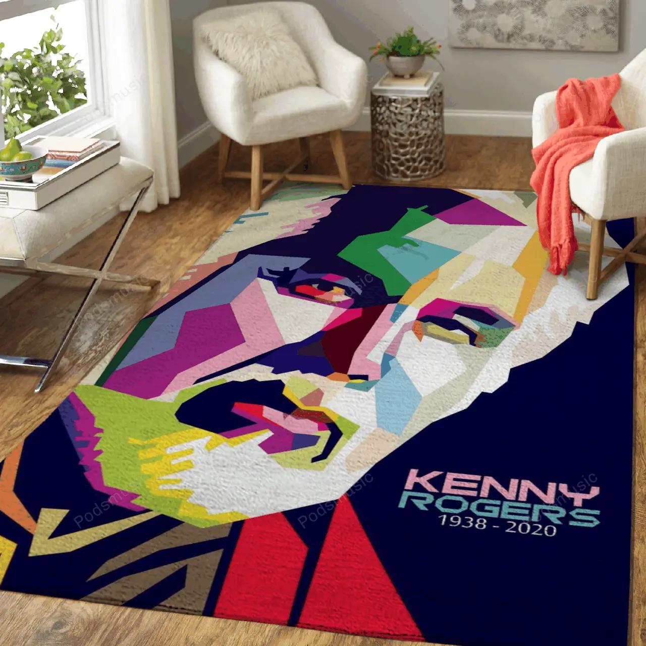 Wpap kenny rogers music wpap art for fans area rug living room carpet rug regtangle carpet floor decor home decor Rectangle Rug