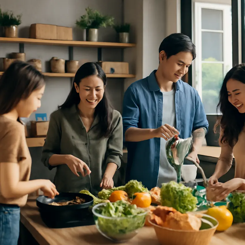 Trải Nghiệm Độc Đáo Tại Khu Vực Bếp Chung Của AOM Home – Nơi Gắn Kết Cộng Đồng