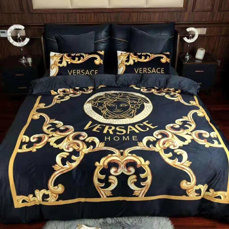 Versace medusa logo custom 3d customized duvet cover bedding sets lc119