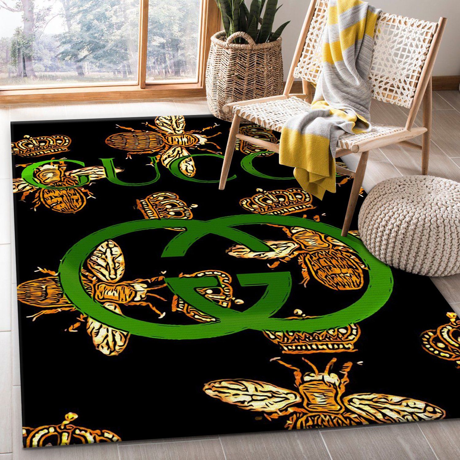 Gucci rug fashion brand rug floor decor home decor 8689