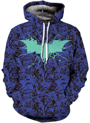 Batman cross joker 3d hoodie