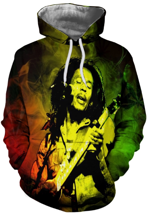 Bob marley 3d street wear hoodie