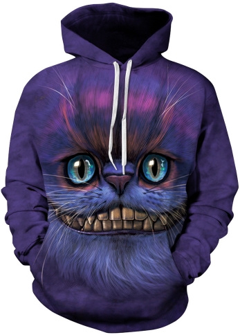 Cheshire cat 3d street wear hoodie