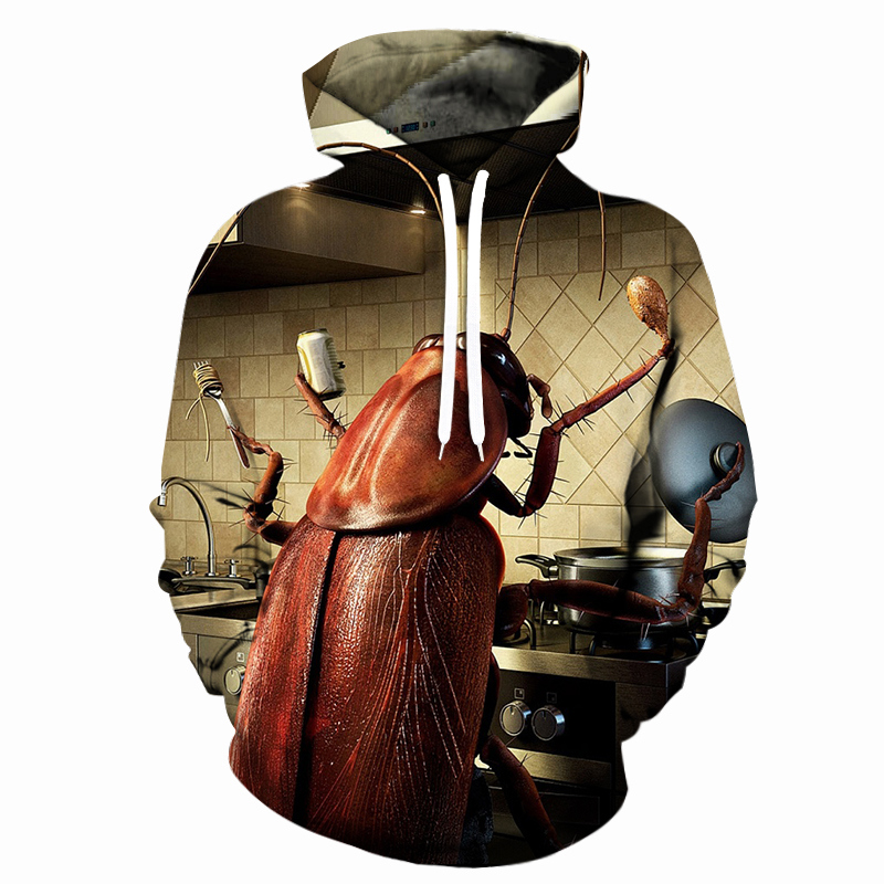 Cockroach chef 3d hoodie