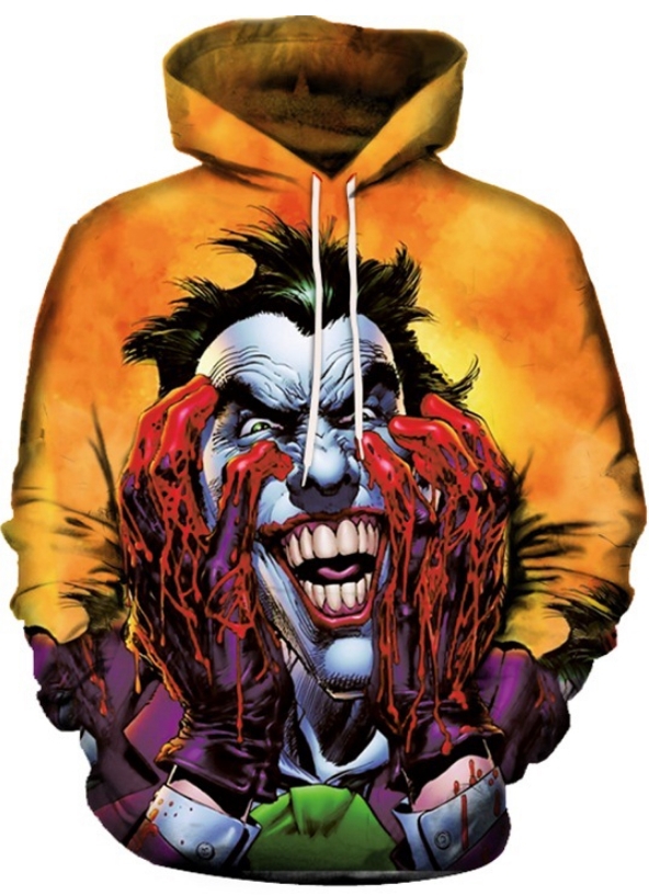 Crazy joker mad laugh 3d street wear hoodie