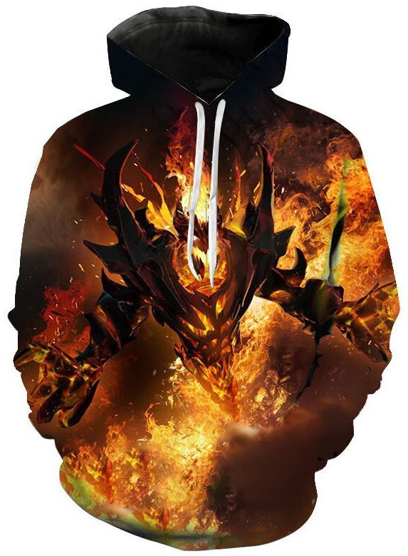 Demon eater dota 2 3d hoodie