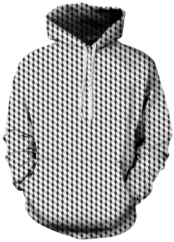 Diamond blocks 3d street wear hoodie