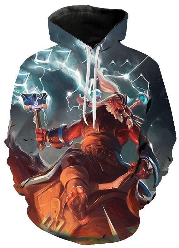 Disruptor dota 2 3d hoodie