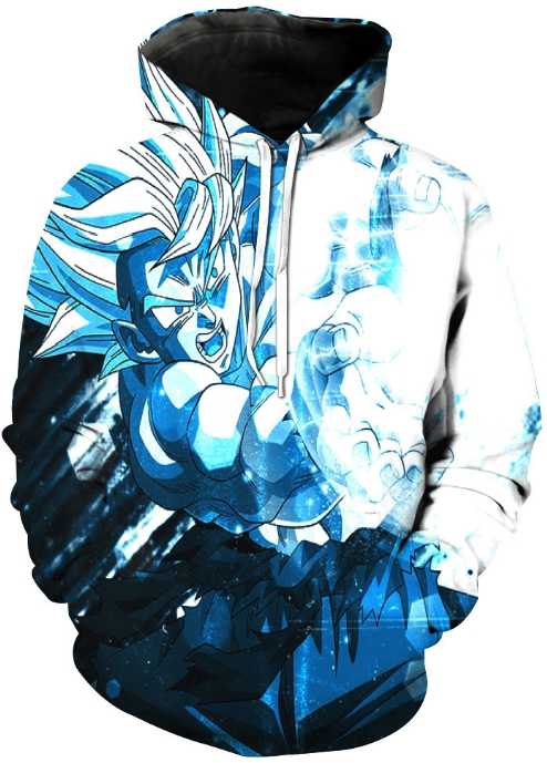 Dragon ball energy blast 3d hoodie