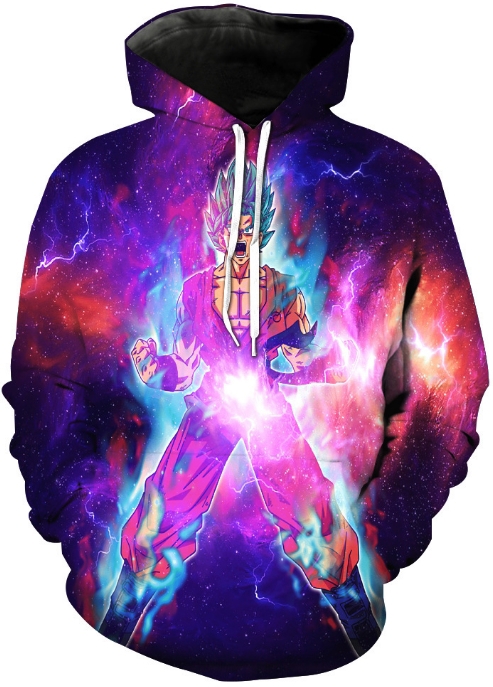 Dragon ball energy charge 3d hoodie