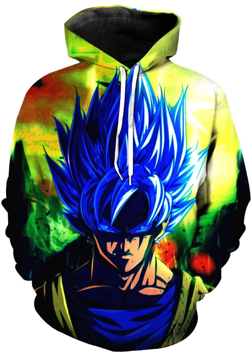 Dragon ball fierce 3d hoodie