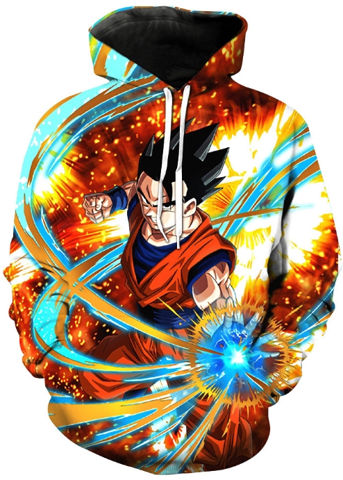 Dragon ball saiyan fight 3d hoodie