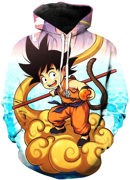 Dragon ball small goku 3d hoodie