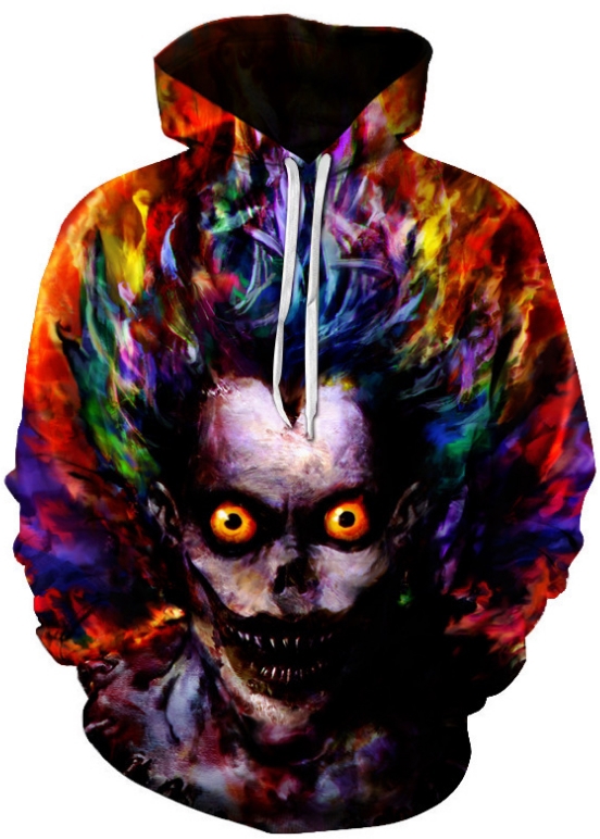 Evil satanic 3d street wear hoodie