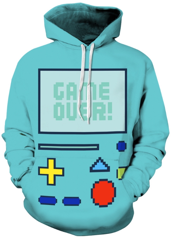 Game over 3d street wear hoodie