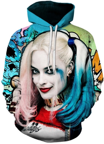 Harley quinn suicide squad 3d street wear hoodie 1
