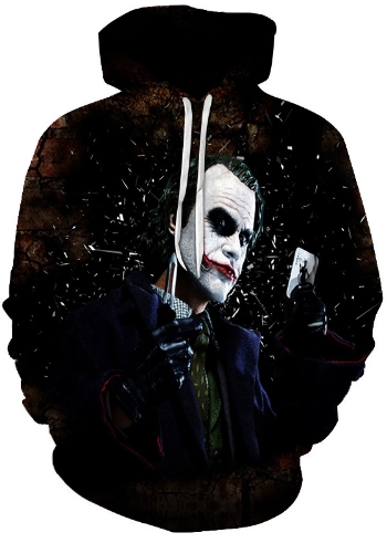 Joker playing card 3d street wear hoodie